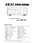 Сервисная инструкция Akai AM-73