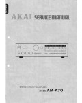 Сервисная инструкция Akai AM-A70