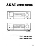 Сервисная инструкция Akai AM-M600, AM-M800