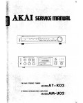 Сервисная инструкция Akai AM-U02, AT-K02