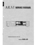 Сервисная инструкция Akai AM-U5