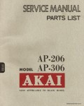 Сервисная инструкция AKAI AP-206, 306