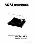 Сервисная инструкция AKAI AP-A305, A510