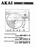 Сервисная инструкция Akai AP-B21, AP-D33, AP-Q55