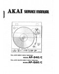 Сервисная инструкция Akai AP-D40, AP-Q60