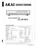 Сервисная инструкция AKAI AT-52, 52L