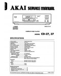 Сервисная инструкция Akai CD-29, CD-37