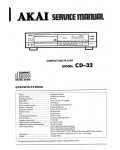 Сервисная инструкция Akai CD-32
