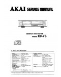 Сервисная инструкция Akai CD-73