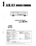 Сервисная инструкция Akai CD-93