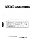 Сервисная инструкция Akai CS-F11