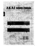 Сервисная инструкция Akai DT-100, DT-200