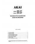 Сервисная инструкция Akai DX-57, GX-67