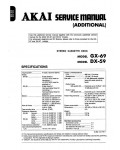 Сервисная инструкция Akai DX-59, GX-69