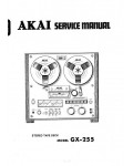 Сервисная инструкция Akai GX-255