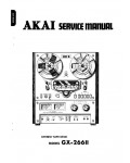 Сервисная инструкция Akai GX-266II