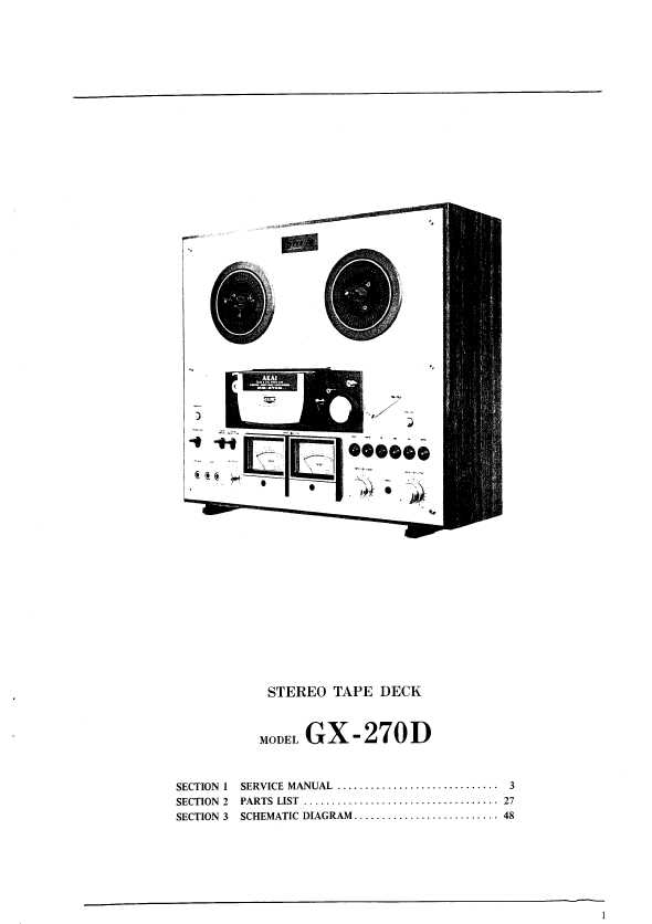 Сервисная инструкция Akai GX-270D