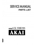 Сервисная инструкция Akai GX-270DSS