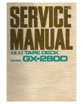 Сервисная инструкция Akai GX-280D
