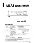 Сервисная инструкция Akai GX-32