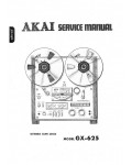 Сервисная инструкция Akai GX-625