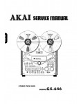 Сервисная инструкция Akai GX-646