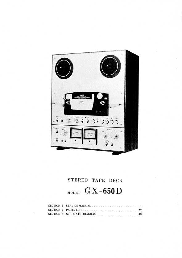 Сервисная инструкция Akai GX-650D
