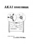 Сервисная инструкция Akai GX-747DBX