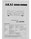 Сервисная инструкция Akai GX-R35