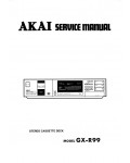 Сервисная инструкция Akai GX-R99