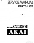Сервисная инструкция AKAI GXC-570DII