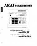 Сервисная инструкция Akai MPC-60, EXM-003