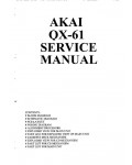 Сервисная инструкция Akai QX-61