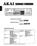 Сервисная инструкция Akai S-900, ASK-90