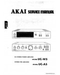 Сервисная инструкция AKAI UC-A5, W5