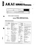 Сервисная инструкция Akai VS-22