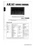 Сервисная инструкция AKAI VX-600