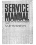 Сервисная инструкция Akai X-2000SD