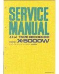 Сервисная инструкция AKAI X-5000L, 5000W