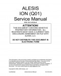 Сервисная инструкция Alesis ION Q01