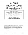 Сервисная инструкция Alesis MICRON Q02