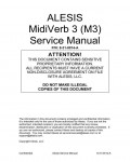 Сервисная инструкция Alesis MIDIVERB-3 (M3)
