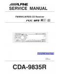 Сервисная инструкция Alpine CDA-9835R