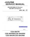 Сервисная инструкция Alpine CDA-9847R, CDE-9843R-RM, CDE-9845RB, RR