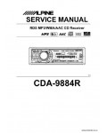 Сервисная инструкция ALPINE CDA-9884R