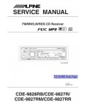 Сервисная инструкция Alpine CDE-9827R, CDE-9828RB