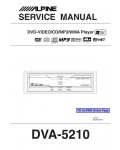 Сервисная инструкция Alpine DVA-5210