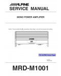 Сервисная инструкция Alpine MRD-M1001
