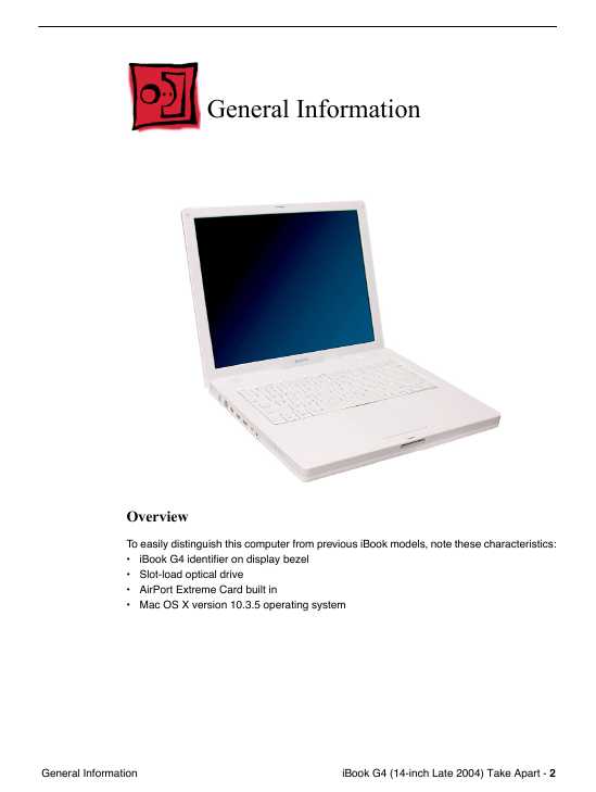 Сервисная инструкция Apple iBook G4 14"" late '04""