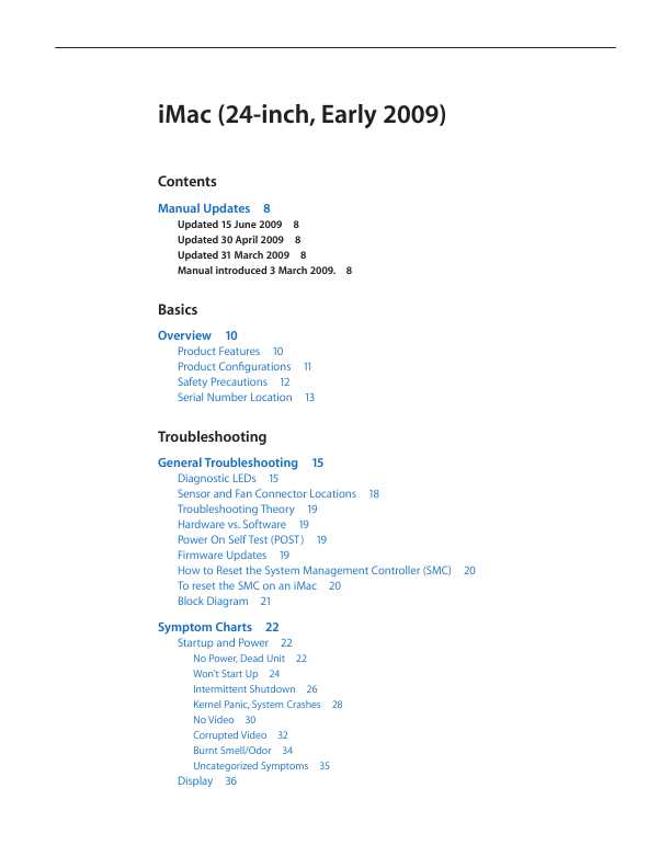 Сервисная инструкция Apple iMac 24 early '09
